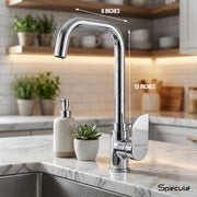 Alive Deck-mount Kitchen Sink Tap with Large J Type Swivel Spout (18